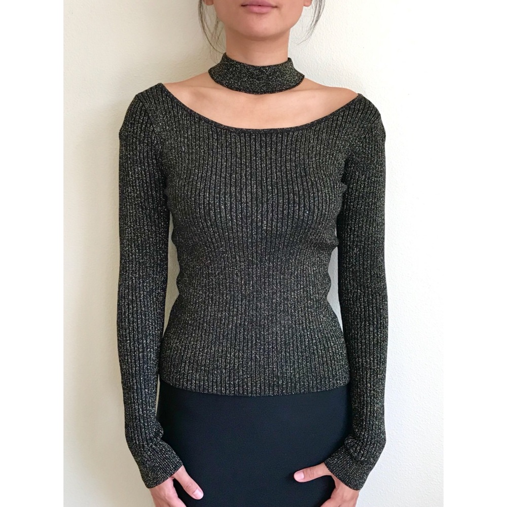 H&M Black Sparkle Top